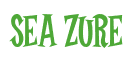 Rendering "SEA ZURE" using Cooper Latin