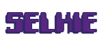 Rendering "SELKIE" using Computer Font