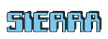 Rendering "SIERRA" using Computer Font