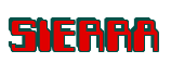 Rendering "SIERRA" using Computer Font