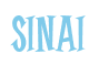 Rendering "SINAI" using Cooper Latin