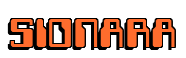 Rendering "SIONARA" using Computer Font