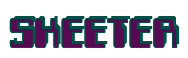 Rendering "SKEETER" using Computer Font