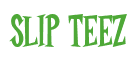 Rendering "SLIP TEEZ" using Cooper Latin