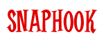 Rendering "SNAPHOOK" using Cooper Latin