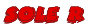 Rendering "SOLE R" using Comic Strip