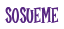 Rendering "SOSUEME" using Cooper Latin