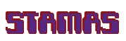 Rendering "STAMAS" using Computer Font