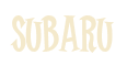 Rendering "SUBARU" using Cooper Latin