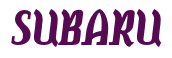 Rendering "SUBARU" using Color Bar