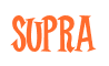 Rendering "SUPRA" using Cooper Latin