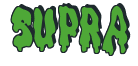 Rendering "SUPRA" using Drippy Goo