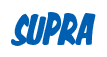 Rendering "SUPRA" using Big Nib