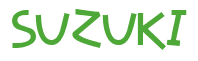 Rendering "SUZUKI" using Amazon