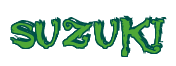 Rendering "SUZUKI" using Buffied