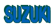 Rendering "SUZUKI" using Callimarker
