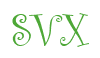 Rendering "SVX" using Curlz