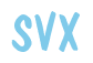 Rendering "SVX" using Dom Casual