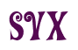 Rendering "SVX" using ActionIs