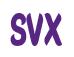 Rendering "SVX" using Callimarker