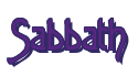 Rendering "Sabbath" using Agatha