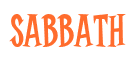 Rendering "Sabbath" using Cooper Latin