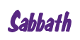 Rendering "Sabbath" using Big Nib