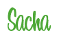 Rendering "Sacha" using Bean Sprout