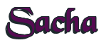 Rendering "Sacha" using Black Chancery
