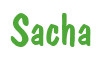 Rendering "Sacha" using Dom Casual