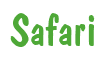 Rendering "Safari" using Dom Casual