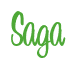 Rendering "Saga" using Bean Sprout