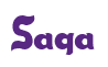 Rendering "Saga" using Candy Store