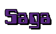 Rendering "Saga" using Computer Font