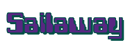 Rendering "Sailaway" using Computer Font