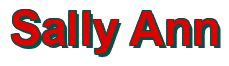 Rendering "Sally Ann" using Arial Bold