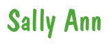 Rendering "Sally Ann" using Dom Casual