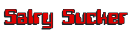 Rendering "Salry Sucker" using Computer Font