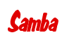Rendering "Samba" using Big Nib