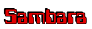 Rendering "Sambara" using Computer Font