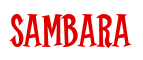 Rendering "Sambara" using Cooper Latin