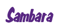 Rendering "Sambara" using Big Nib