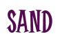 Rendering "Sand" using Cooper Latin