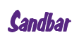 Rendering "Sandbar" using Big Nib