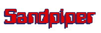 Rendering "Sandpiper" using Computer Font