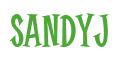 Rendering "SandyJ" using Cooper Latin