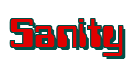 Rendering "Sanity" using Computer Font