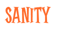 Rendering "Sanity" using Cooper Latin