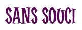 Rendering "Sans Souci" using Cooper Latin