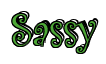 Rendering "Sassy" using Curlz